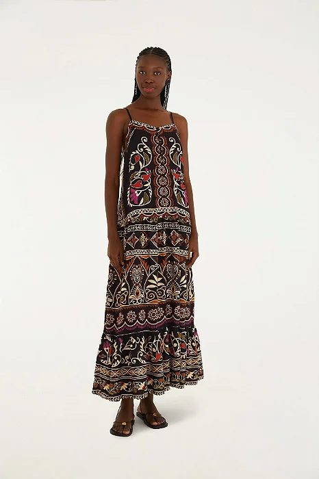 Vestido Longo Estampado Adriele