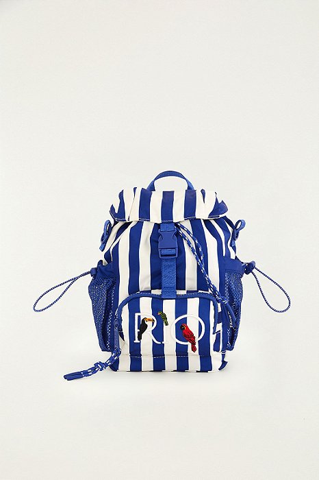 Bolsa Pipoquinha Listras Azul