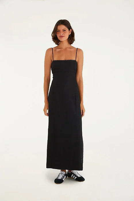 Vestido Reto Alcinhas