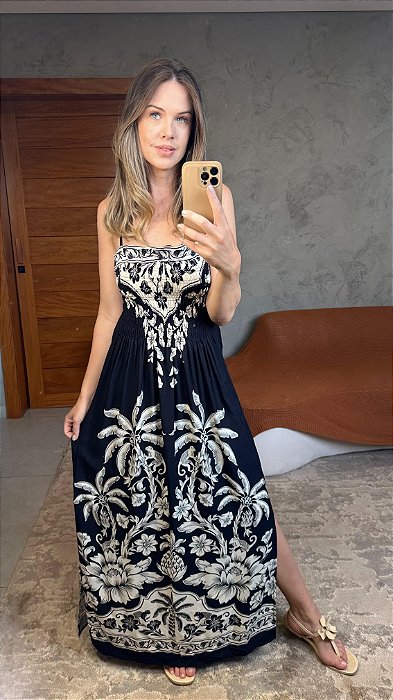 Vestido Cropped Estampado Guanacaste