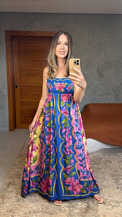 Vestido Cropped Estampado Lena