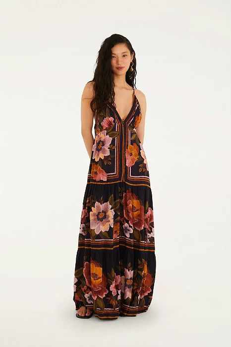 Vestido Estampado Floral Cléo