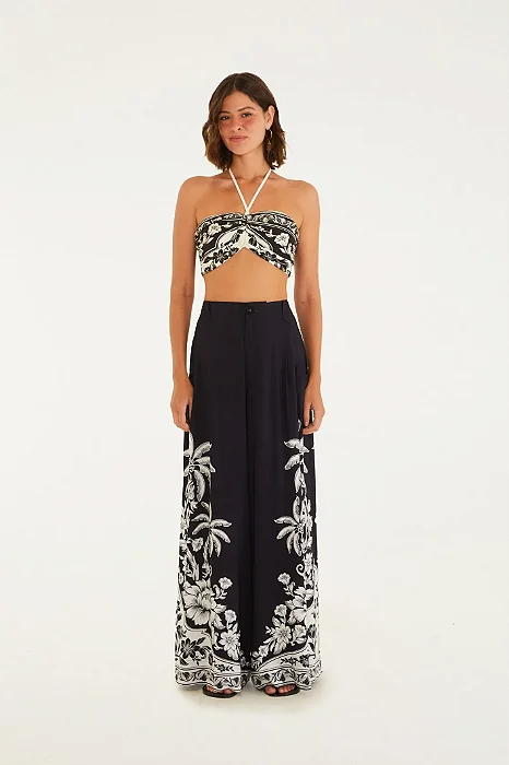 Calça Pantalona Estampada Guanacaste