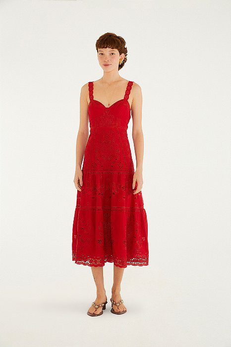 Vestido Richelieu Floral Mariana