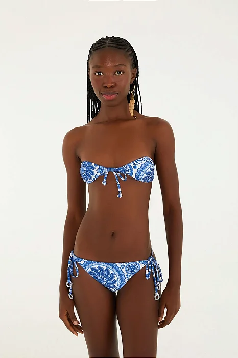 Biquíni Lacinho Estampado Delicadeza De Banana