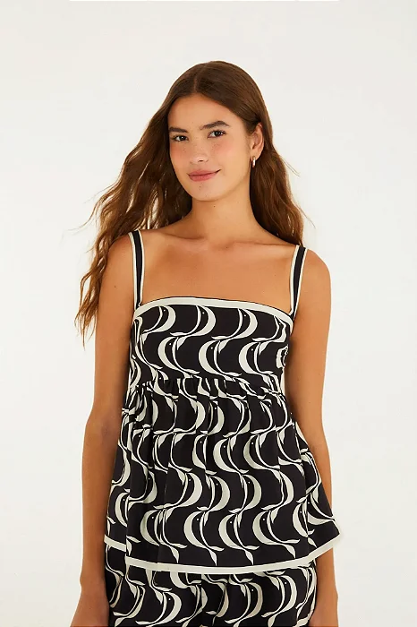 Blusa Estampada Peixe Copa