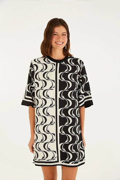 Vestido T-Shirt Estampado Peixe Copa