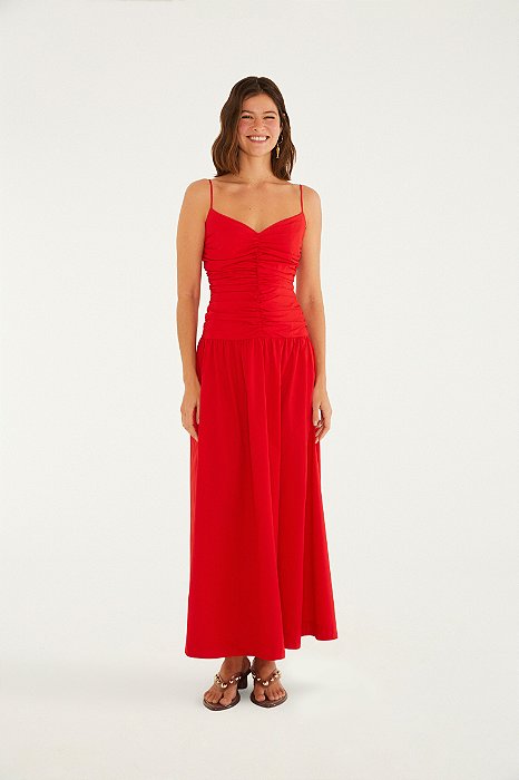 Vestido Franzido Frente