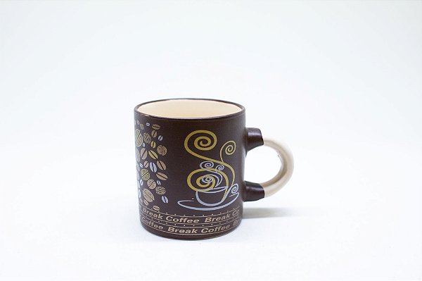 Caneca de cerâmica fumaça de café 110ml
