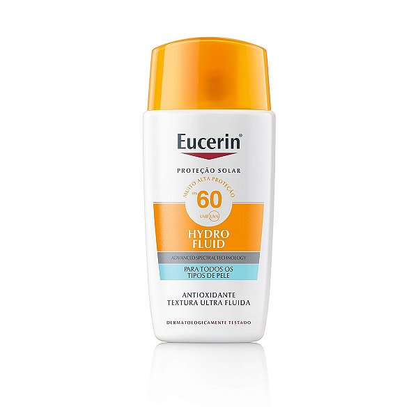 Protetor Solar Facial Eucerin Hydro Fluid Fps 60 50mL - Farmaclim
