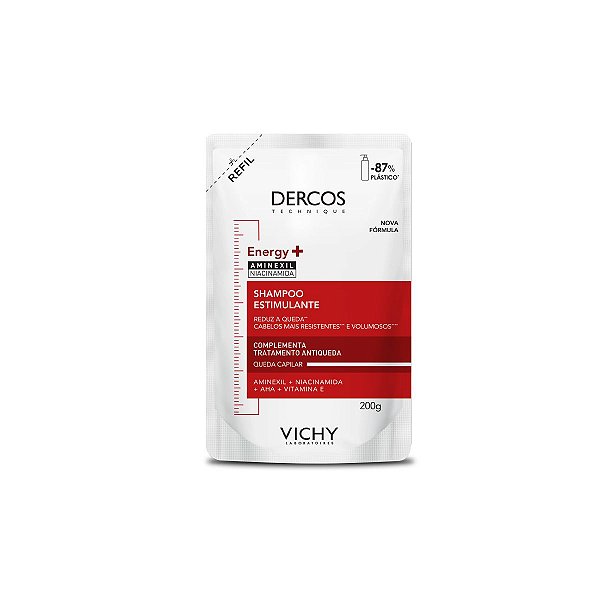 Refil Shampoo Antiqueda Vichy Dercos Energy+ 200g - Farmaclim