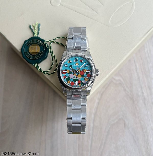 SUPER CLONE MÁQUINA ETA  ROLEX DATEJUST 31MM CELEBRATION BUBBLE