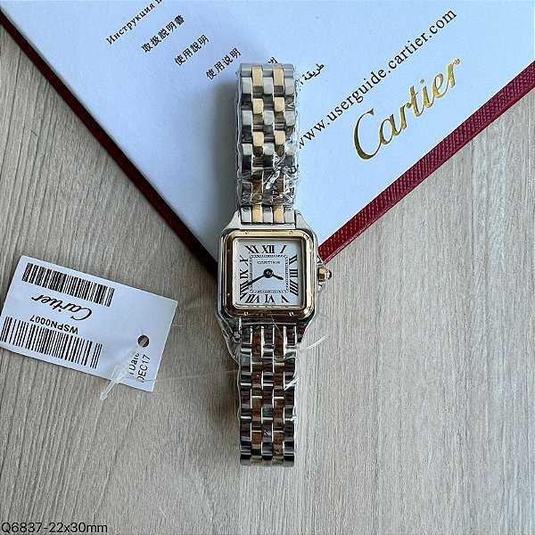BASE ETA CLONE - CARTIER PHANTERE MISTO DOURADO 22MM