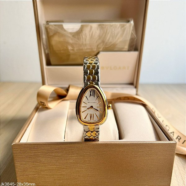 BASE ETA CLONE -BVLGARI SERPENTE MISTO DOURADO FUNDO BRANCO 28mm