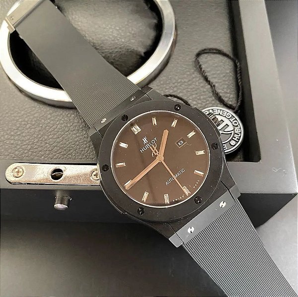 BASE ETA ( CLONE ) HUBLOT CLASSIC FUSION PRETO FOSCO
