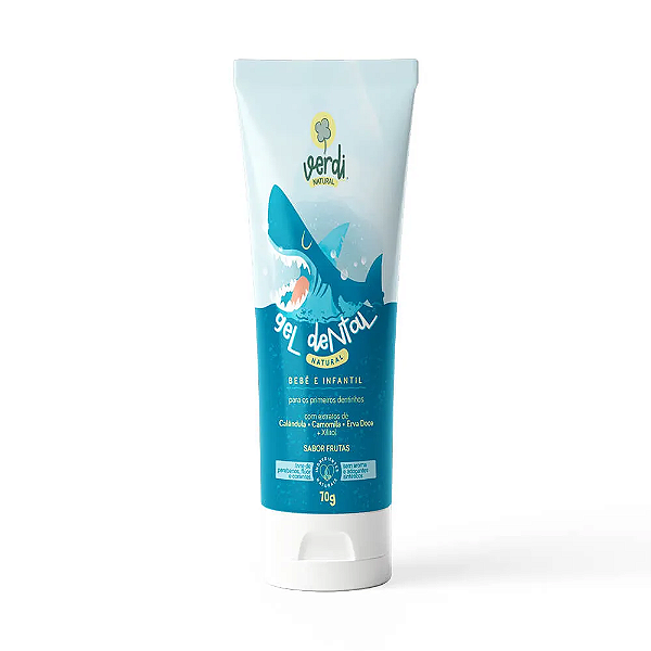 Gel Dental Natural Bebê e Infantil com extratos de Calêndula, Camomila, Erva Doce e Xilitol - 70g