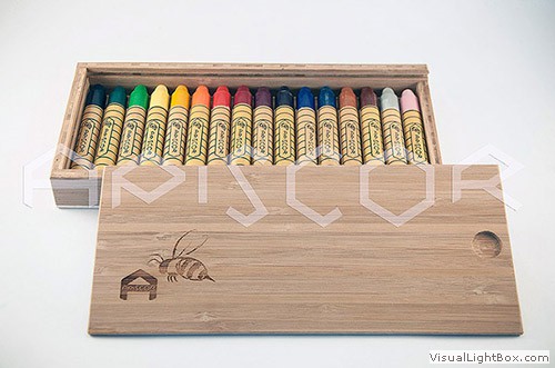 CAIXA DE BAMBU com 16 Bastões Sortidos