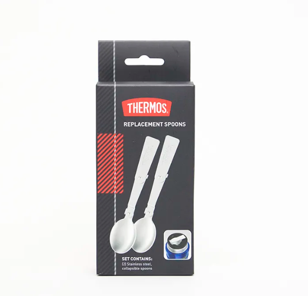 Kit Colher Pote Térmico Metal dobrável: 2un - Funtainer F302 e Everest Thermos - 470ml