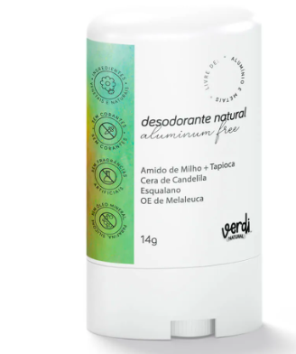 Desodorante Stick Natural Sem Alumínio