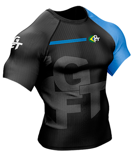 RashGuard Azul Manga Curta GFTEAM