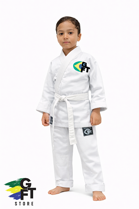 Kimono Infantil Reforçado Branco