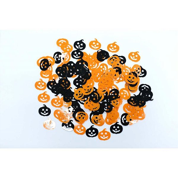 Artigo para Decoração Confetti Abobora PARTY 20G PCT com 12