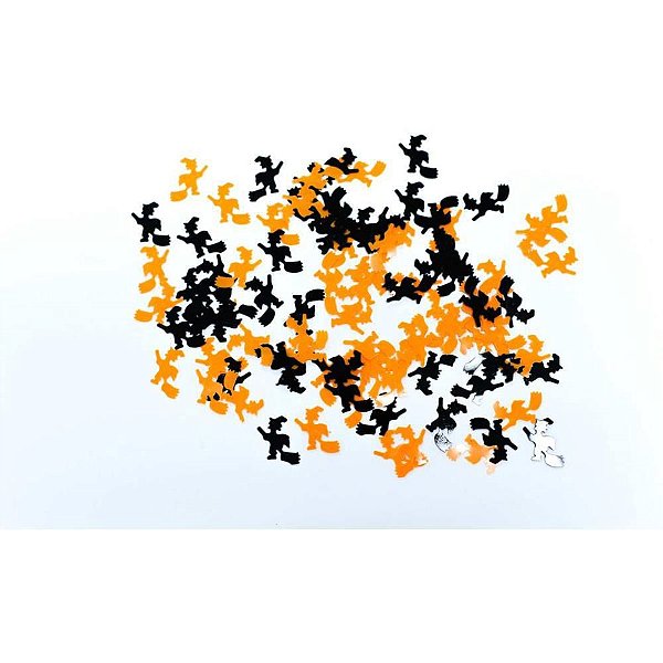 Artigo para Decoração Confetti Bruxa PARTY 20G - Pacote com 12 Unidades