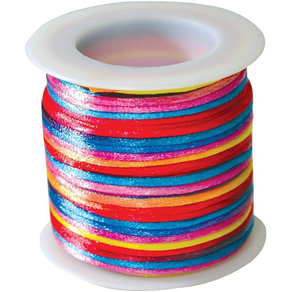 Cordão Cetim 25MM Multicolor 2 com 20M