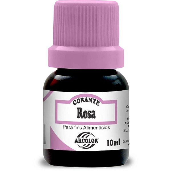 Corante Líquido Rosa 10ML CX com 12