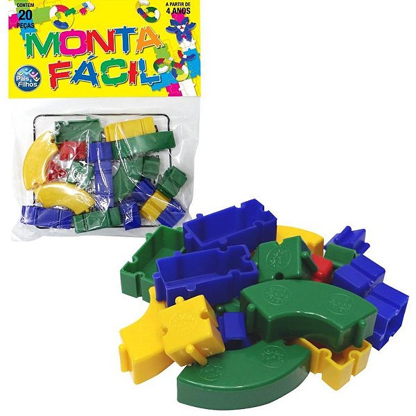 Brinquedo para Montar Monta Fácil 20 Peças