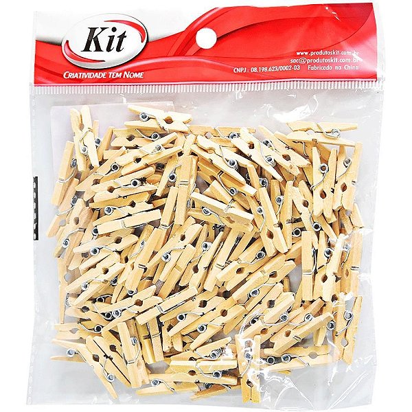 Artesanato Miniatura Pregador CRU 2,5CM - Pacote com 100