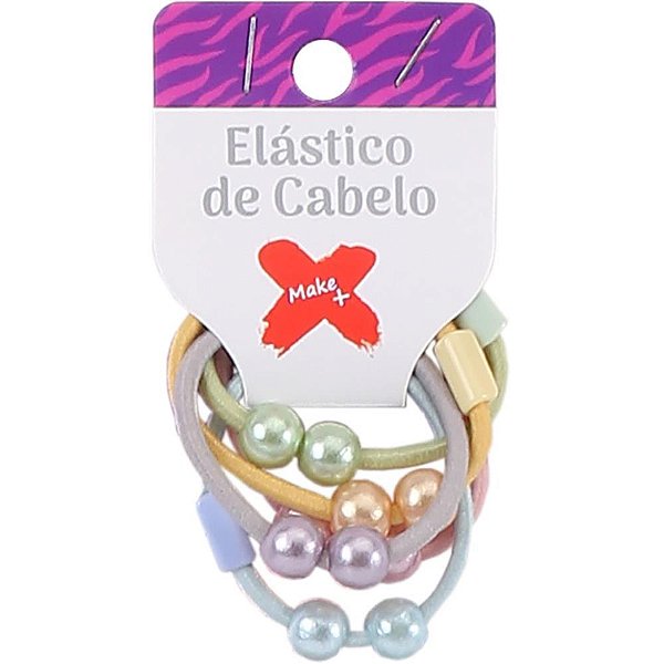 Acessório para Cabelo Elástico Bolinha CANDY 3CM com 5, Pacote com 10