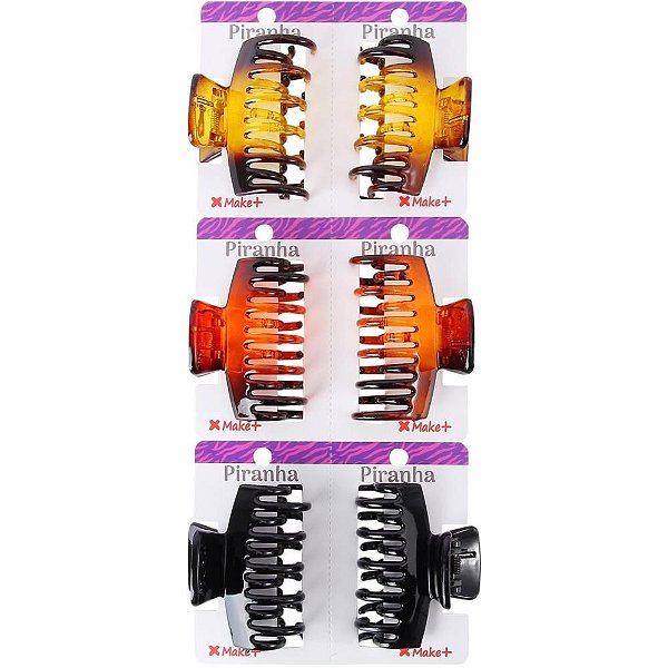 Acessório para Cabelo Piranha Tradicional 6CM (S) Pacote com 06