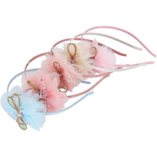 Acessório para Cabelo Tiara Bailarina Infantil – Pacote com 5 Unidades