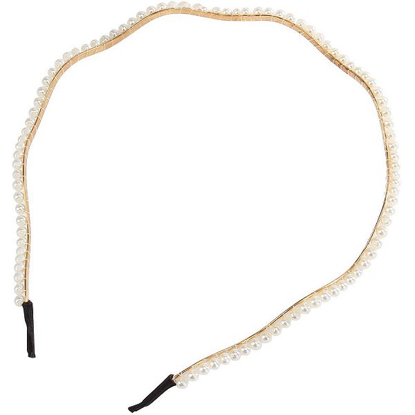 Acessório para Cabelo Tiara Pérola Delicada Pacote com 5