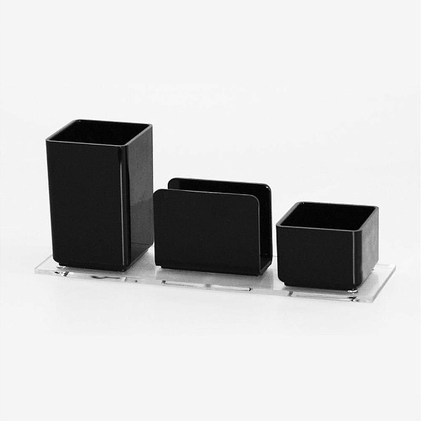 Acessório para Mesa Lápis CLIPS Lembrete Preto