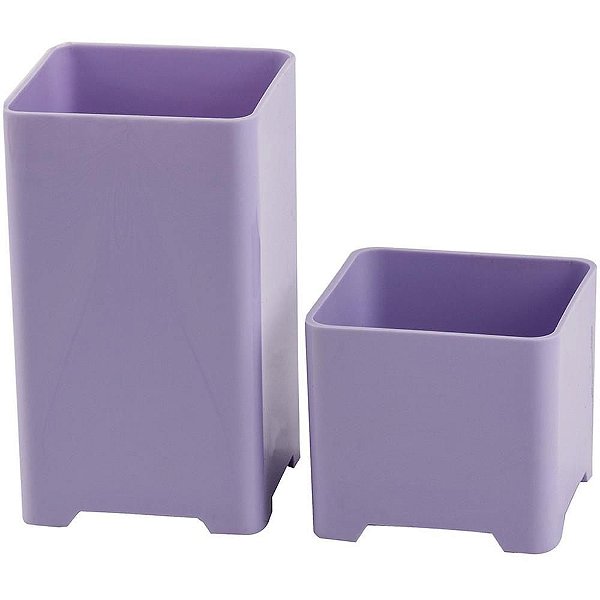 Acessório para Mesa Porta Objeto Lilás Pastel 2PÇS