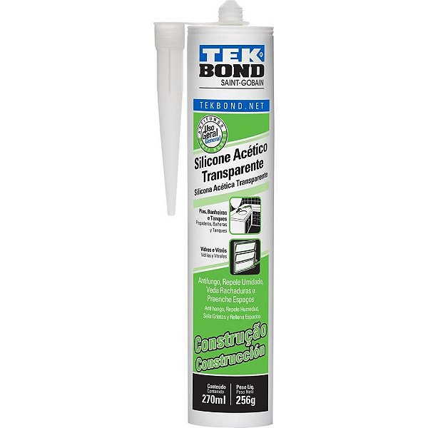 Adesivo de Silicone Acético Construção 270ML/256G