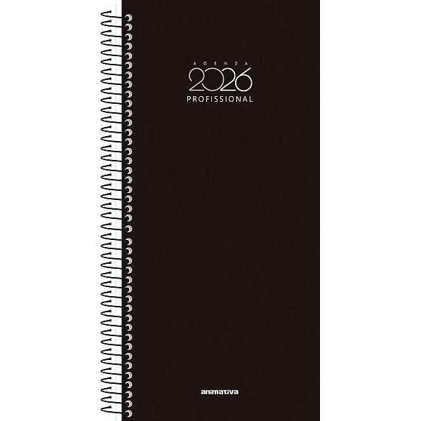 Agenda 2024 Profissional Espiral 130X280MM - Pacote com 4 Unidades