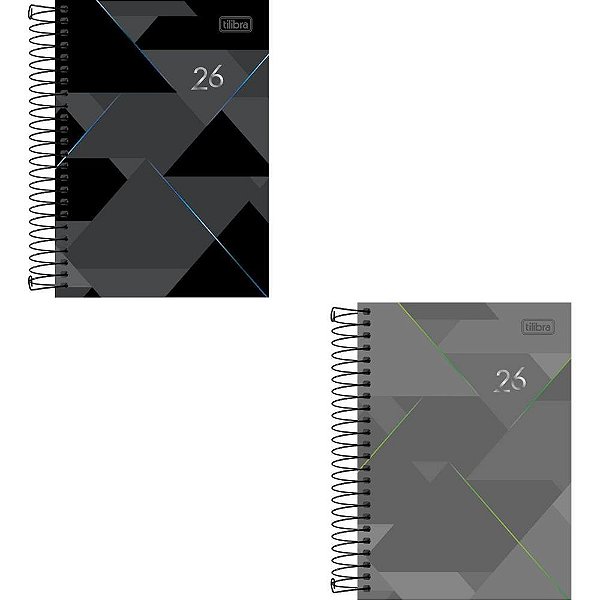 Agenda 2024 SPOT Capa Dura Espiral 200 Folhas - Pacote com 4 Unidades