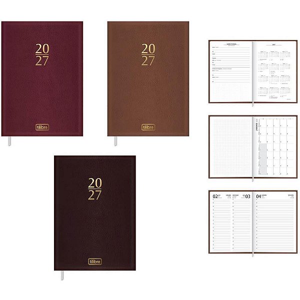 Agenda 2024 Torino Cores Costurada 13,5 X 19,2 CM - 176 Folhas (pacote com 4)
