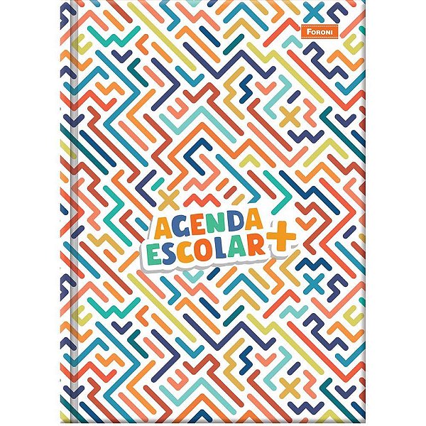 Agenda Permanente Escolar+ Foroni 160 Folhas 123X166MM Pacote com 5