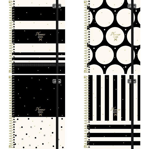 Agenda Planner 2024 WEST Village CD Espiral 80 Folhas Pacote com 5