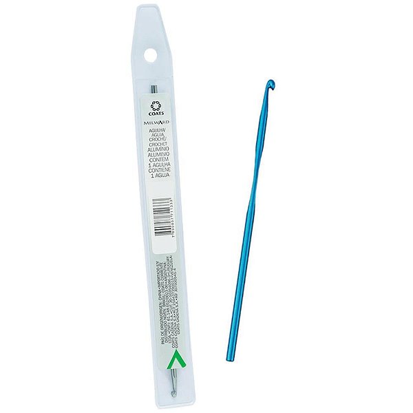 Agulha para Crochê Milward Anodizado Nº 004 Pacote com 12