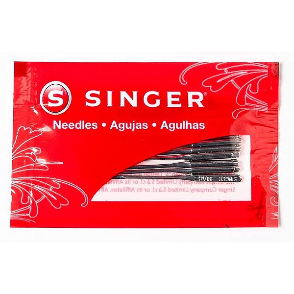 Agulha para Máquina Singer TAM14 Ponta Redonda CTCOM 10 Cartela