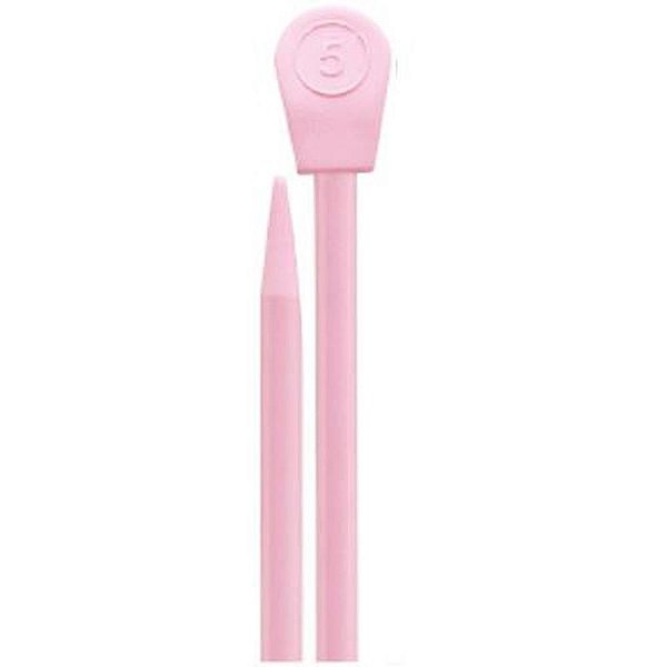 Agulha para Tricô Milward 37CM N5 Rosa PCT com 24