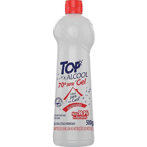 álcool GEL Bactericida 70° 500G CX com 12
