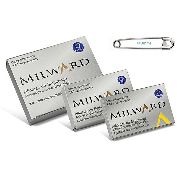 Alfinete Segurança N2 4,0CM AÇO Niquelado CX com 144