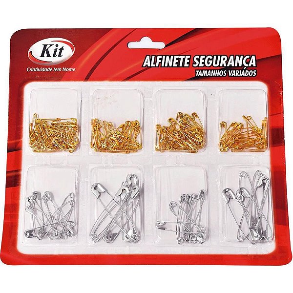Alfinete Segurança Tamanhos Variados Cartela