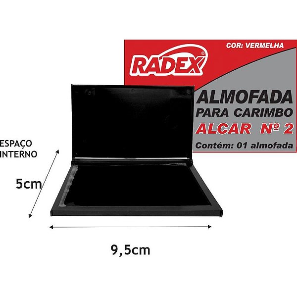 Almofada Carimbo N2 Vermelha 1
